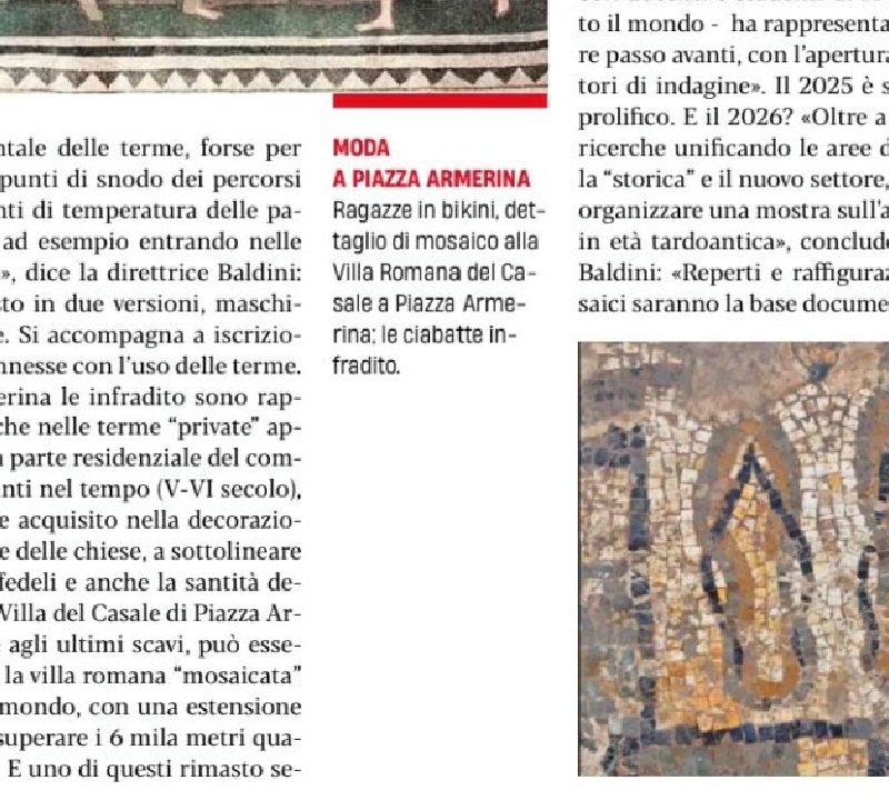 SCOPERTE LE “FLIP FLOP” NELLA VILLA ROMANA DEL CASALE